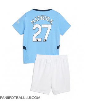 Manchester City Matheus Nunes #27 Echipament de Fotbal Replică 2024-25 Copii Acasa (+ Șorturi)